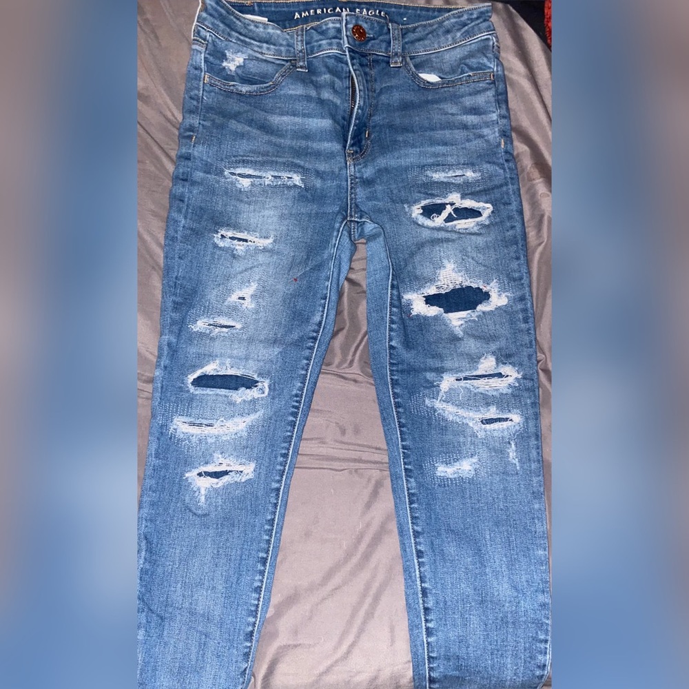 American Eagle, Blue, Super Stretch Jeans